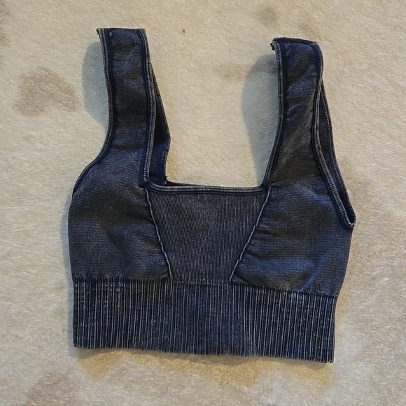 Free People Good Karma Square Neck SportsBra FP Movement Bra Top XS/S 🆕 - Picture 4 of 8